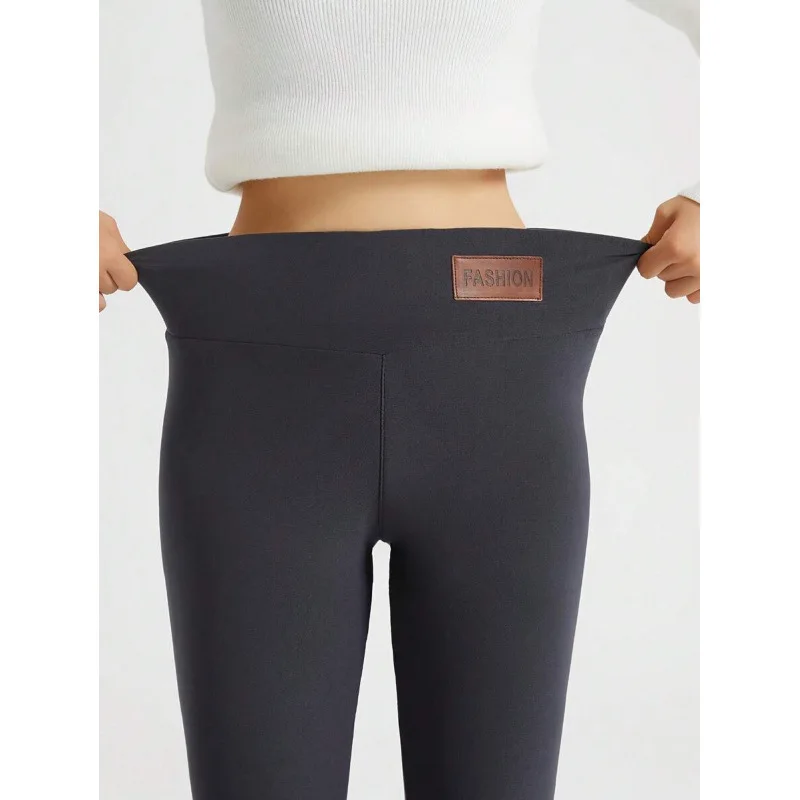 

Теплые леггинсы из овечьей шерсти, женские брюки-леггинсы, удобные брюки из мягкого материала, нейтральный стиль, модные брюки для весеннего сезона