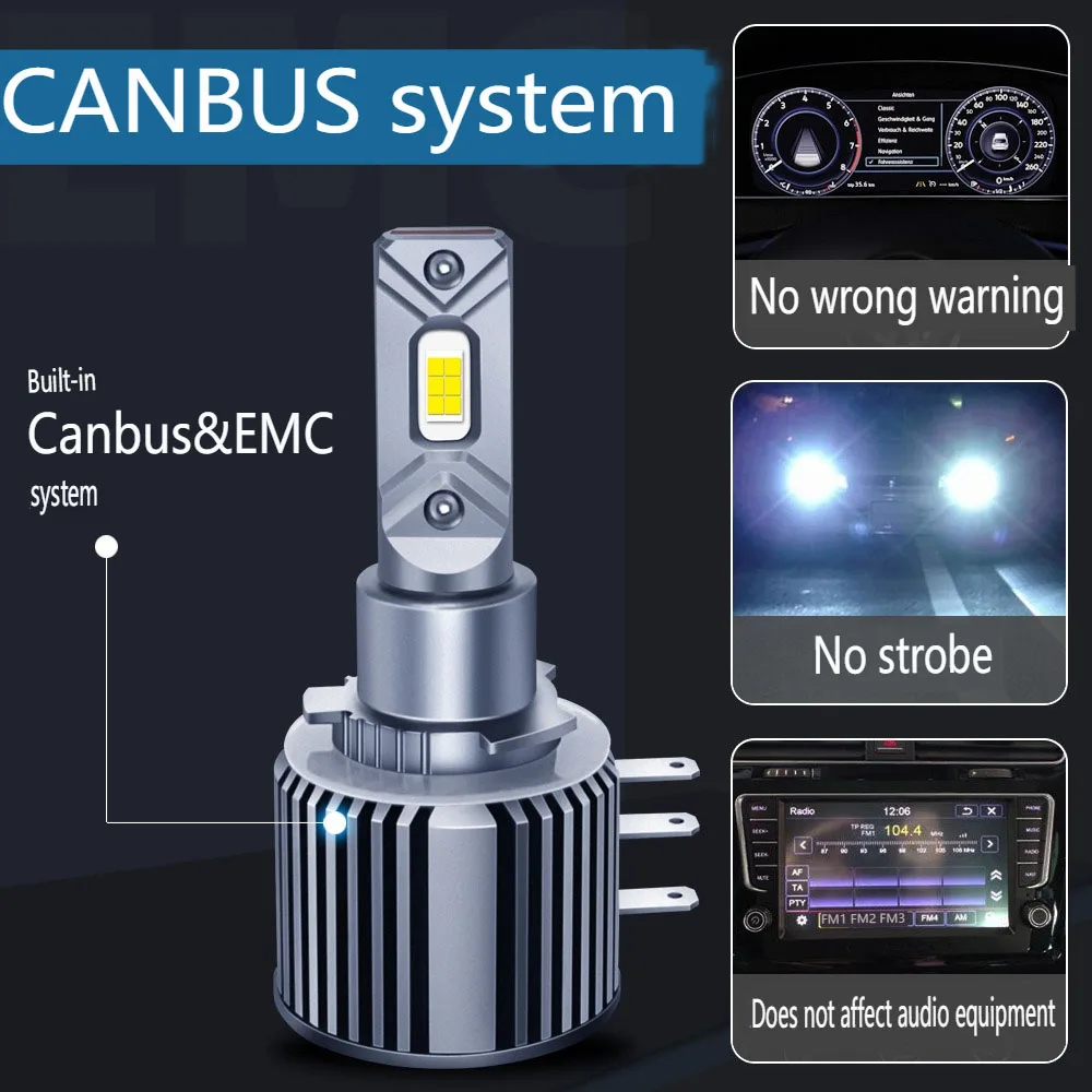 

Upgrade to H15 LED Headlight Bulbs with 3570 Chips for Improved Visibility and Safety on the Road