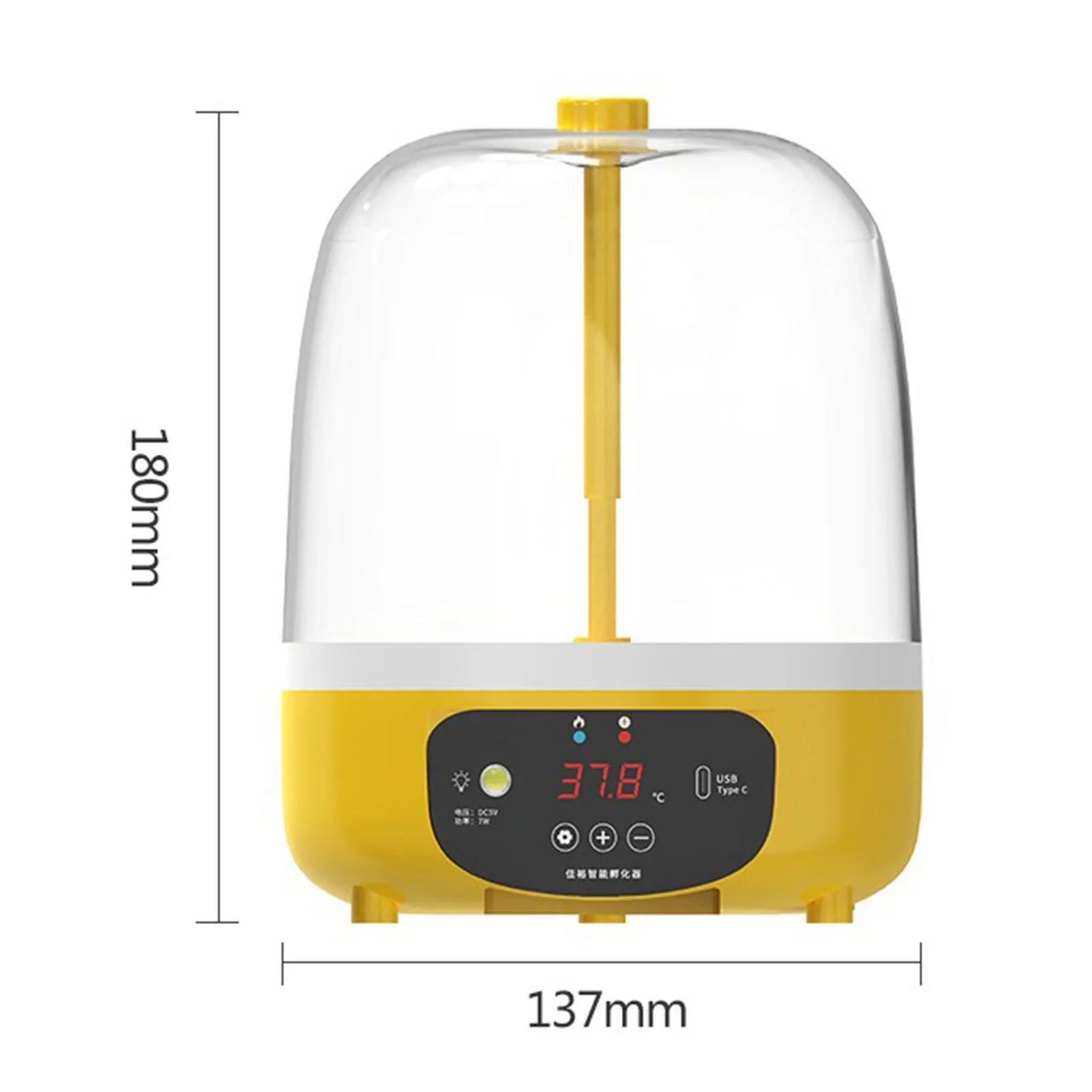 4 Eggs Mini Incubator Auto Egg Turning Manual Automatic Hatcher Farm Incubation Tool
