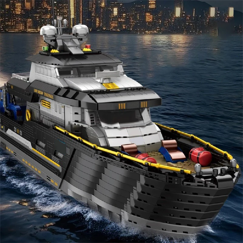 

4421PCS Luxury Yacht Building Blocks Sets With Motorboat Car Truck,DIY Cruise Ship Assembly Brick Model Kit Toys Kids Adult Gift