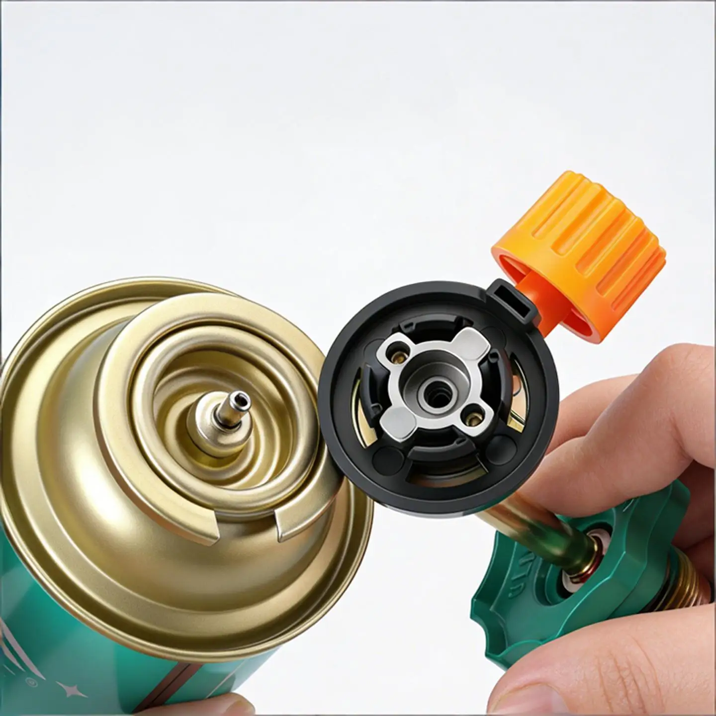 Camping-Kochgeschirr, Campingflaschen-Nachfülladapter, Druckadapter, Flaschenanschluss-Adapter für Outdoor-Wanderungen – Detail 2