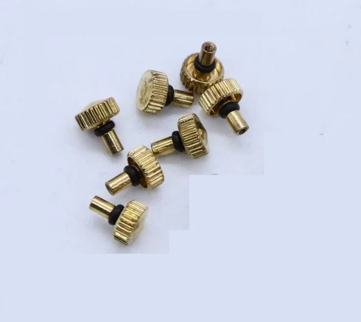 100pcs/lot Watch Parts Gold Color Steel Waterproof Watch Crown Replacement for 46941 46943