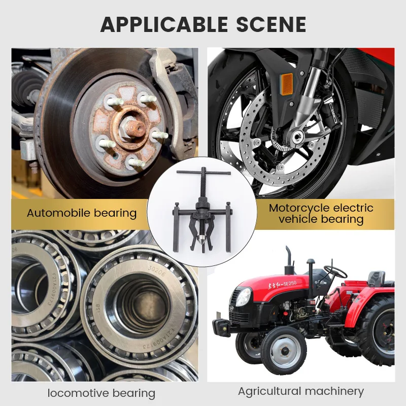Dispositivo de rodamiento de separación de 3 mordazas para coche, Extractor de cojinetes internos de 2 mordazas, Extractor de engranajes,