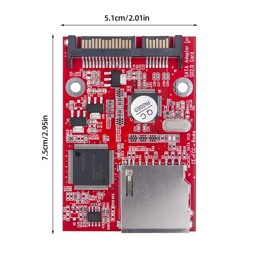 Riser Board Sata 2.5 Inch Digitale Conversie Adapter Ondersteuning 128Gb Sd Naar Seriële Adapter Kaart Gen1 Gen2 Voor Pc Notebook