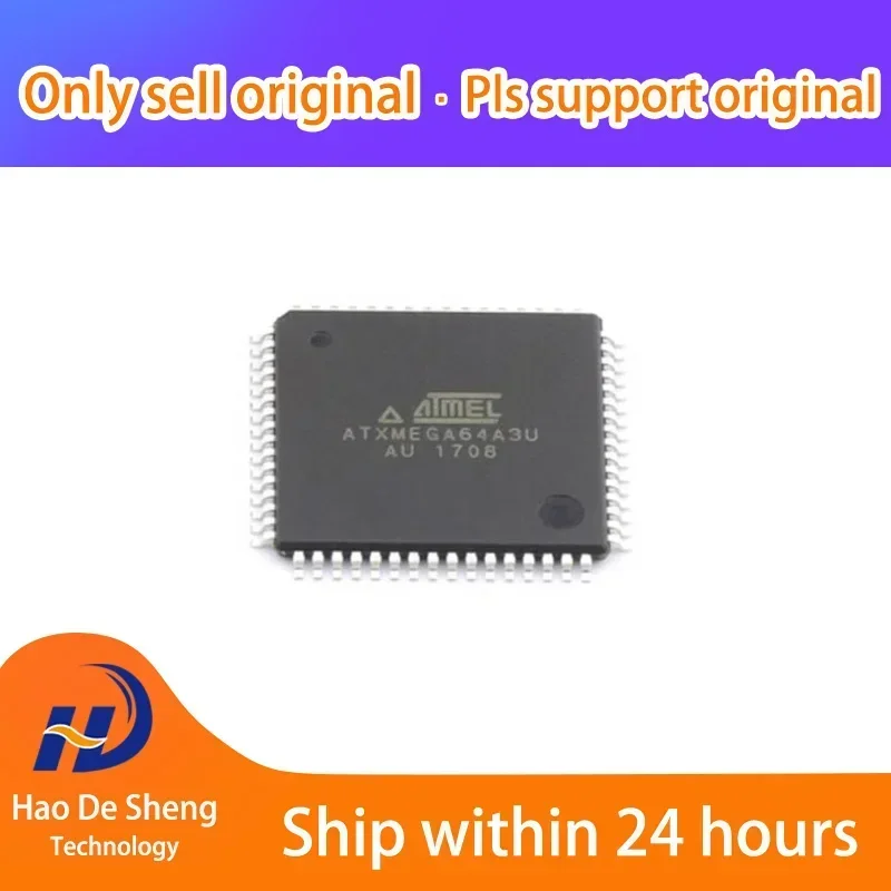 10pcs-lot-atxmega64a3u-au-atxmega64a3u-qfp64-new-original-in-stock
