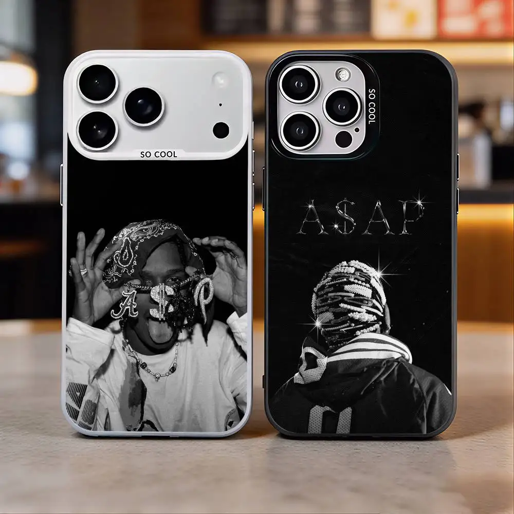 

ASAP Rapper Phone Case For iPhone 17, 16,15,14,13,12,11 Plus,Pro Max, Colorful Silver Funda Cover