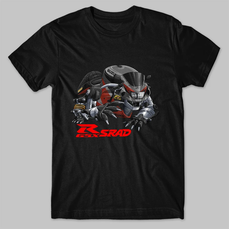 Classic Japanese Motorcycle GSX-R SRAD 600/750 Bear Inspired T-Shirt 100% Cotton O-Neck Short Sleeve Summer Casual Mens T-shirt