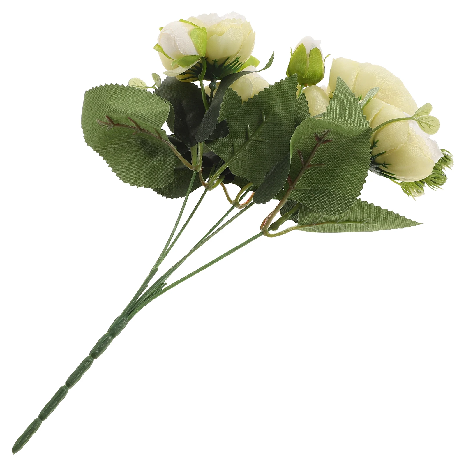 

Artificial Peony Bouquet Simulation Flower Home Decor Green Ornaments Silk Bride Wedding Party Decorations Lifelike Design Fade