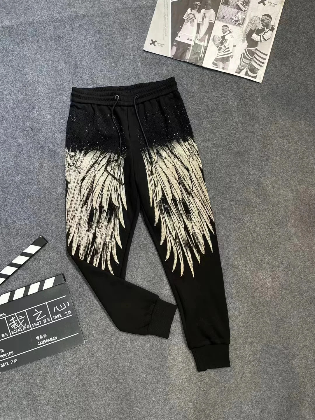 2025 New Autumn Five-Pointed Star Loose Casual Sweatshirt Starry Heavy Embroidery Rhinestone Round Neck Fashion Pullover for Men