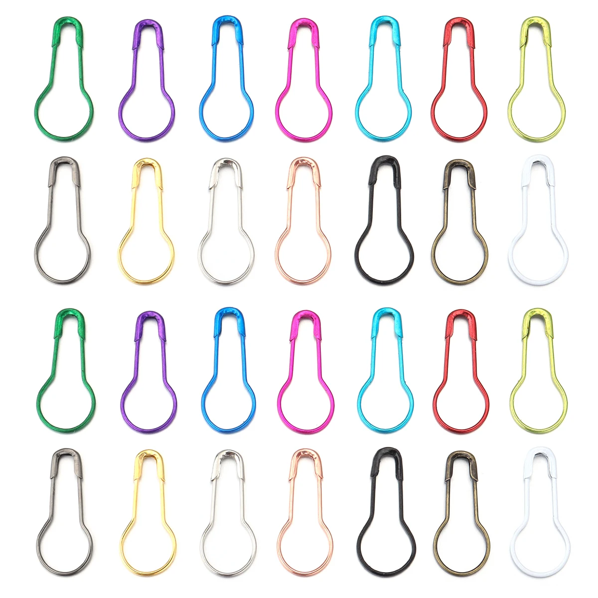 200 teile/los Metall Sicherheitsnadeln 22mm Bunte Kürbis Form Sicherheitsnadel Stricken Marker Tag Hangtag Pins Für DIY Nähen werkzeuge