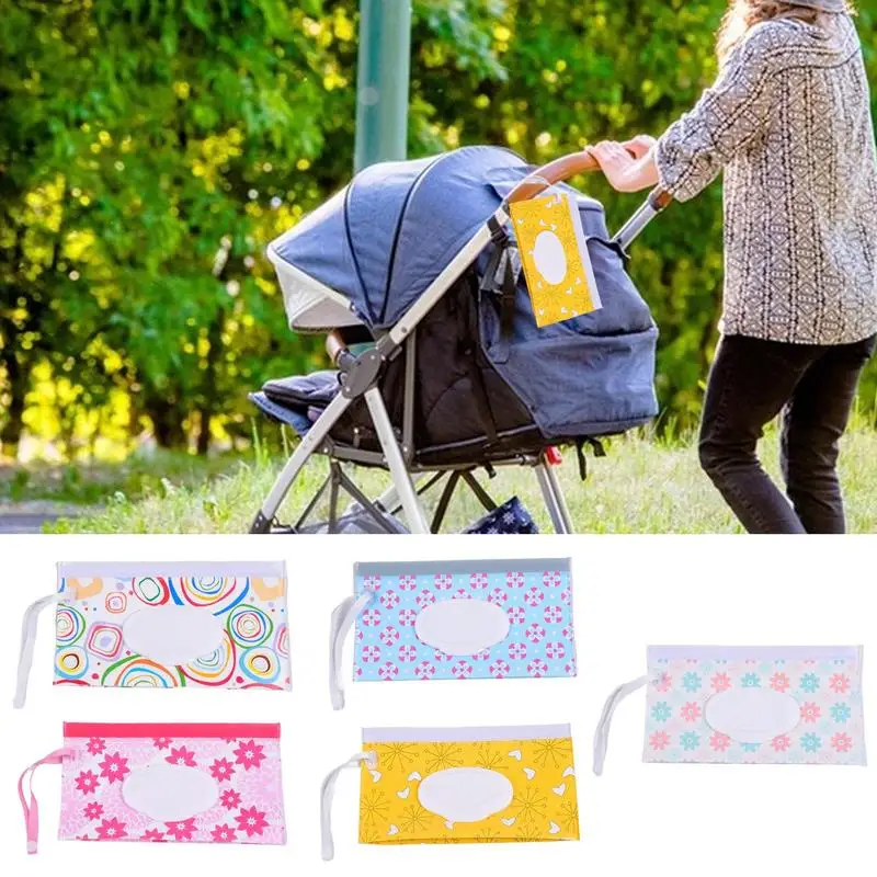 Baby Wet Wipe Holder Cases Waterproof Baby Wipe Dispenser Refillable Reusable Wipes Container For Home Bathroom outdoor travel