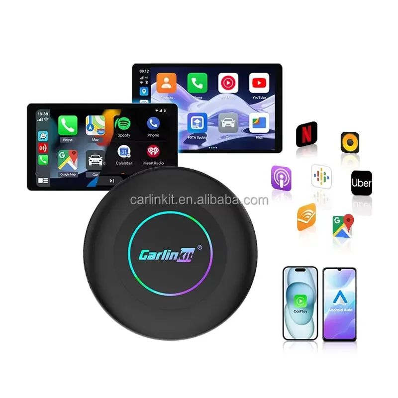 New UI Interface 6350 Carlinkit Android 15.0 Tbox Ultra2 8G 128Gb 512G Wireless Android Auto Carplay Adapter Tv Ai Box Car