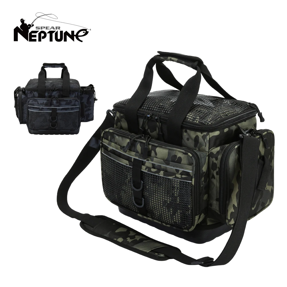 Waterproof Fishing Bag Multifunctional Fishing Tackle Storage Backpack Case Outdoor Travel Men Shoulder Bag Fishing Boat Bag