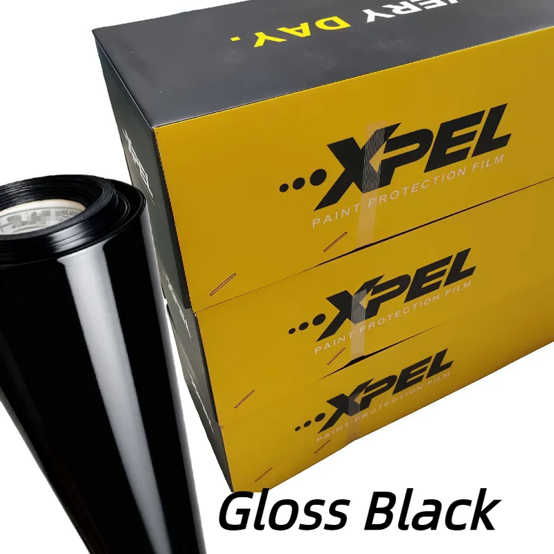 

XPEL глянцевая черная защитная пленка из ТПУ PPF для краски, глянцевая меняющая цвет, самовосстанавливающаяся, термостойкая, гарантия 10 лет