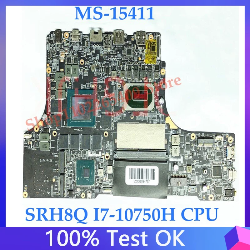 

Семейная материнская плата для ноутбука MSI с процессором SRH8Q I7-10750H RTX2070, 100% Протестировано, работает хорошо 1