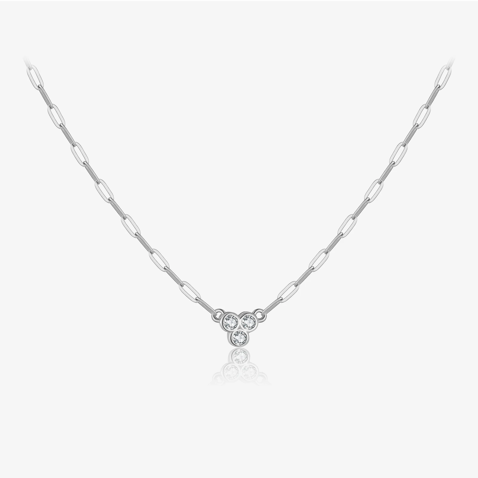 

VEWANT Women 925 Sterling Silver Triple Round Zircon Pendant, Minimalist & Sparkling Daily Jewelry Party Fashion Gift
