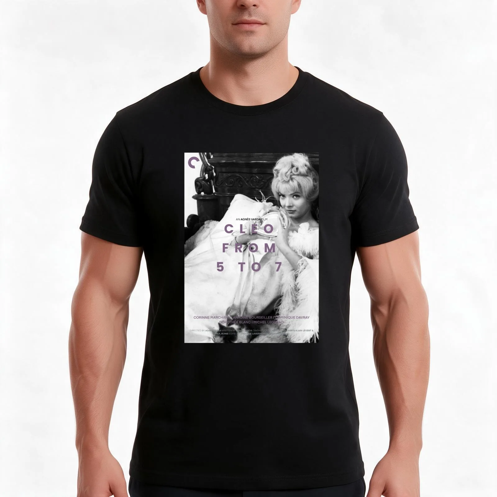 POSTERS / CLEO FROM 5 TO 7 T-Shirt, Summer Casual Cotton Tee, Oversized Streetwear Tops, Vintage Graphic Print, Unisex Men Women