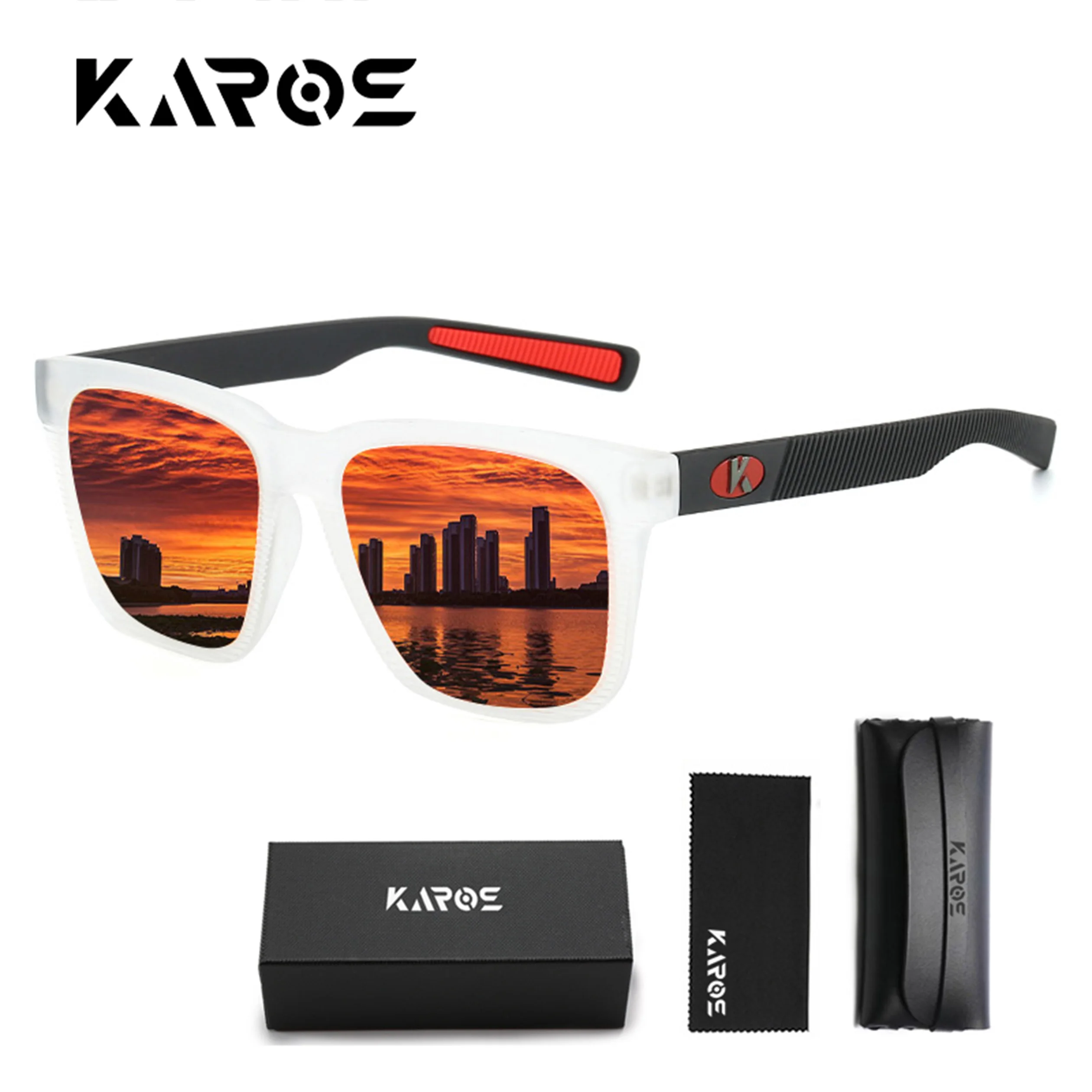 

KAROS Polarized Anti-Glare Sunglasses Male Female Polarized Driving Shades Car Driver Goggles Free Box