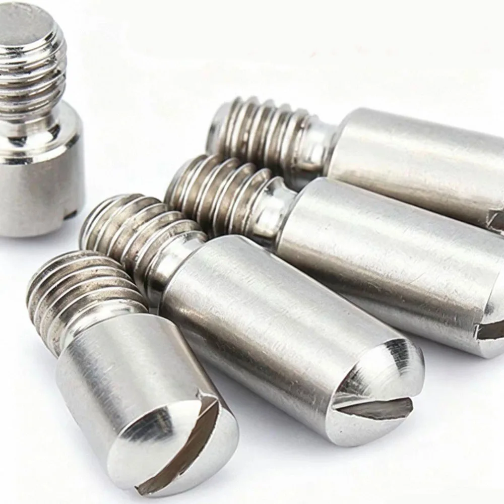 Locating Pins 304 Stainless Steel One-Word Groove External Thread Cylindrical Pin M2 M3 M4 M5 Slotted Pin Screws