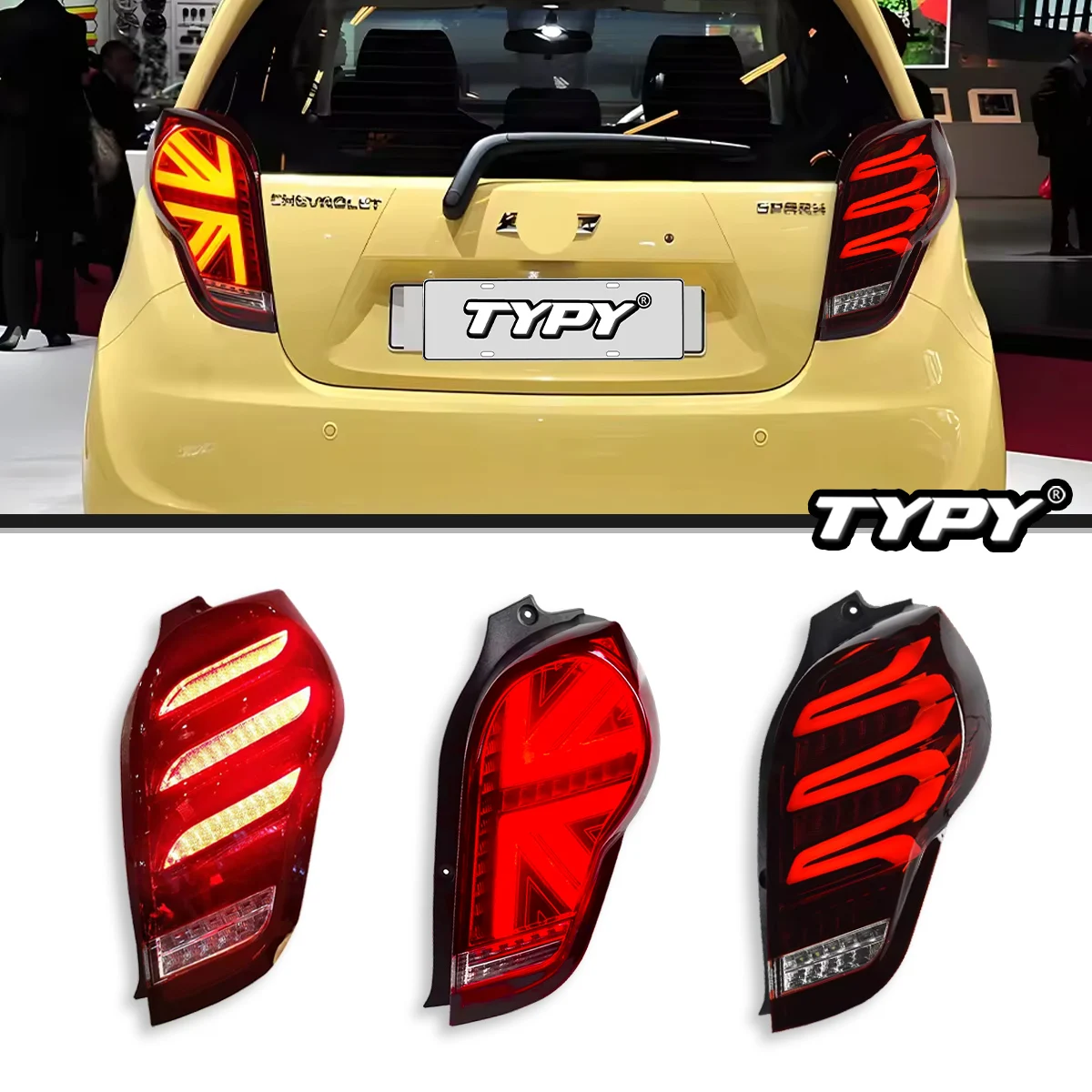 

TYPY Car Lights For Chevrolet Spark Taillight 2011-2014 LED Projetor Tail Lamp LED Signal Reversing Parking Lights