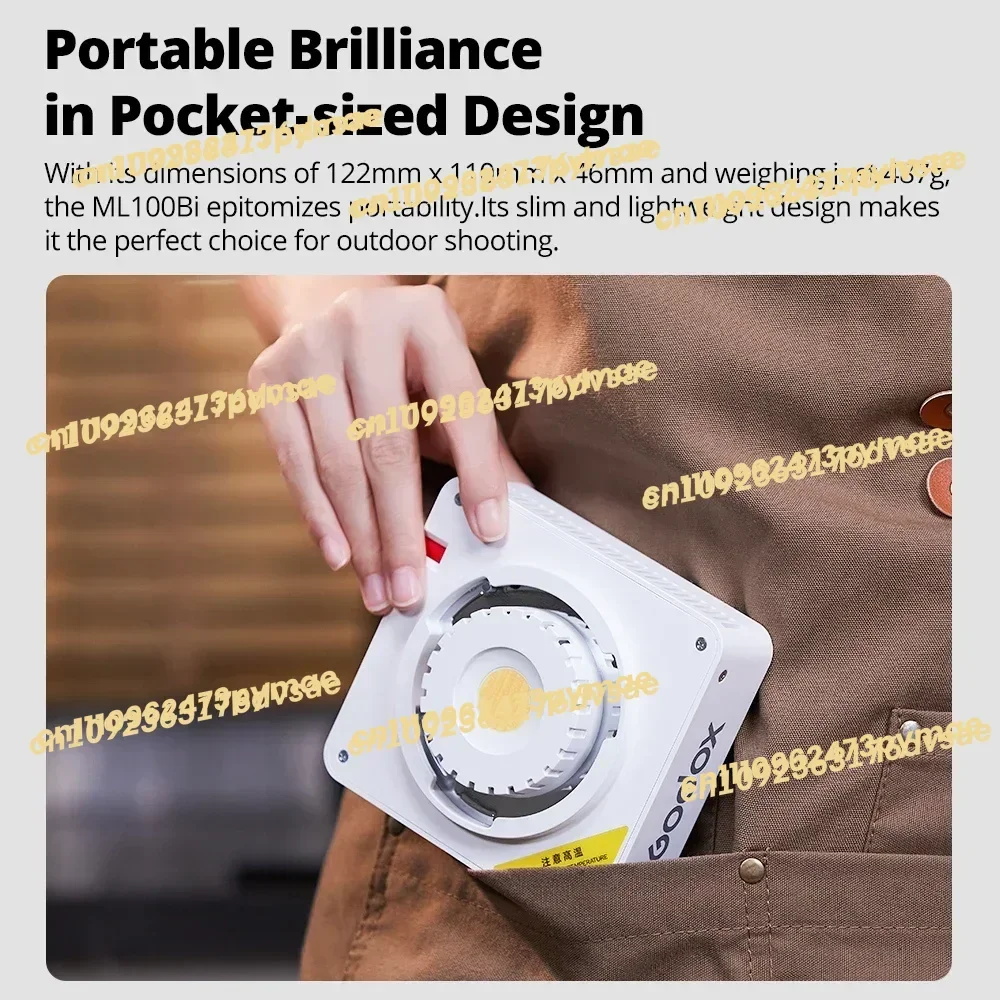 NEW ML100Bi 120W Portable Bi-Color LED Photography Lamp Onboard & App Control for Video Recording & Live Streaming