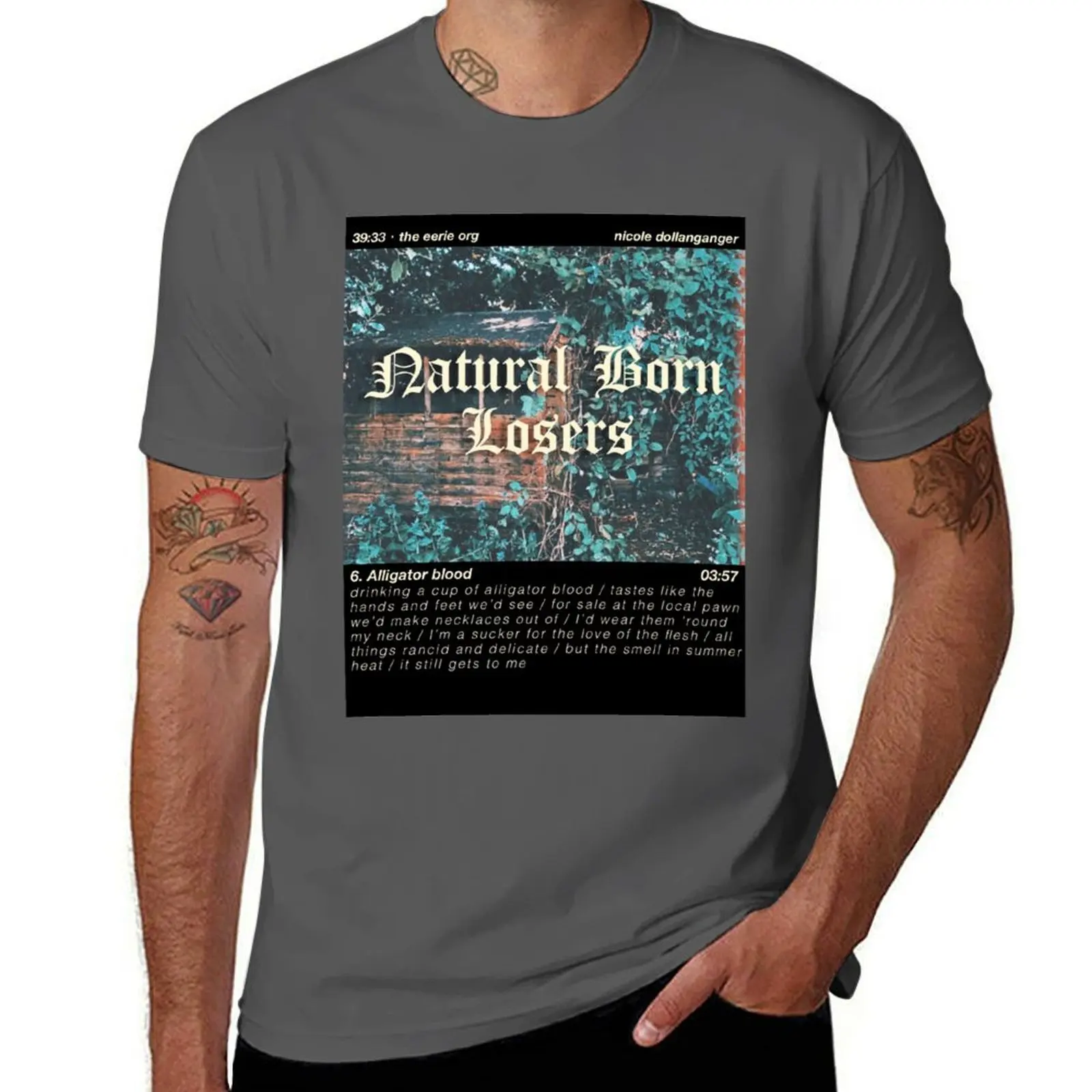 

Копия Николь Кульланджера | Футболка Natural Born Losers, мужская роскошная мужская футболка, мужская футболка с рисунком, футболка