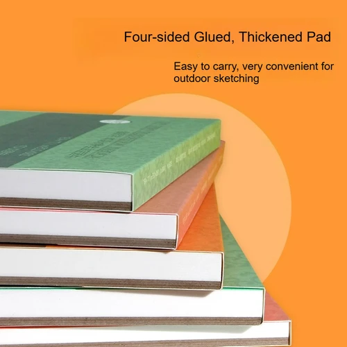 Imagen 2 del producto BAOHONG Academy-libro de papel de acuarela de pulpa de algodón 100%, 4K/8K/16K/32K, 300gsm, prensado en caliente, prensado en frío, áspero para estudiantes artistas