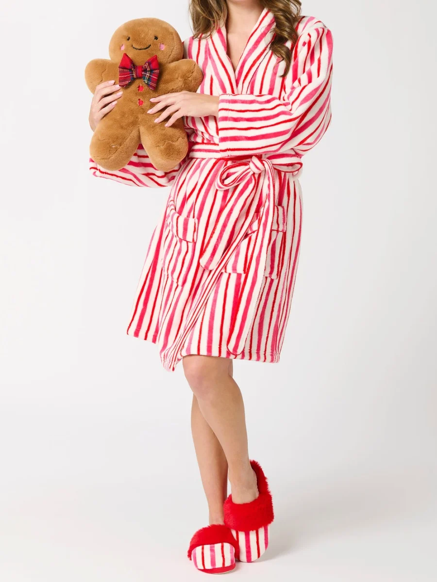 2026 عيد الميلاد غامض الصوف الجلباب للنساء دافئ أفخم البشكير شال طوق شتاء دافئ قصير الجلباب مع جيوب حزام #5