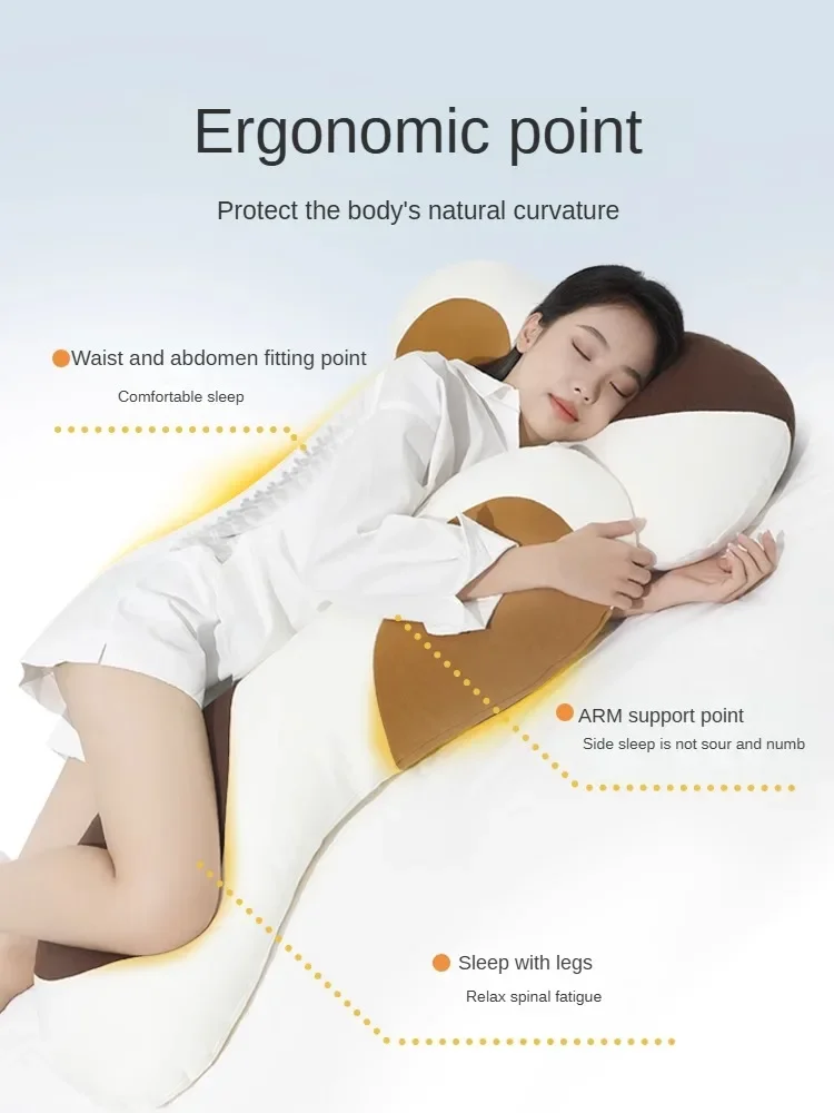 Leg Support Pillow for Bed, Ergonomic Wedge Design for Better Sleep