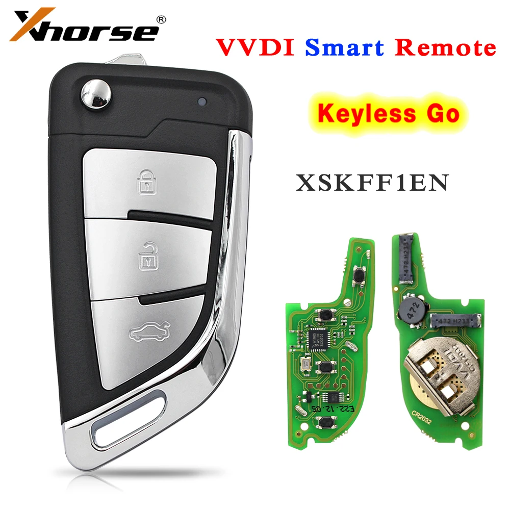 

Xhorse VVDI Universal Smart Key XSKFF1EN DF Style Proximity Car Remote for VVDI2 VVDI Key Tools English Version