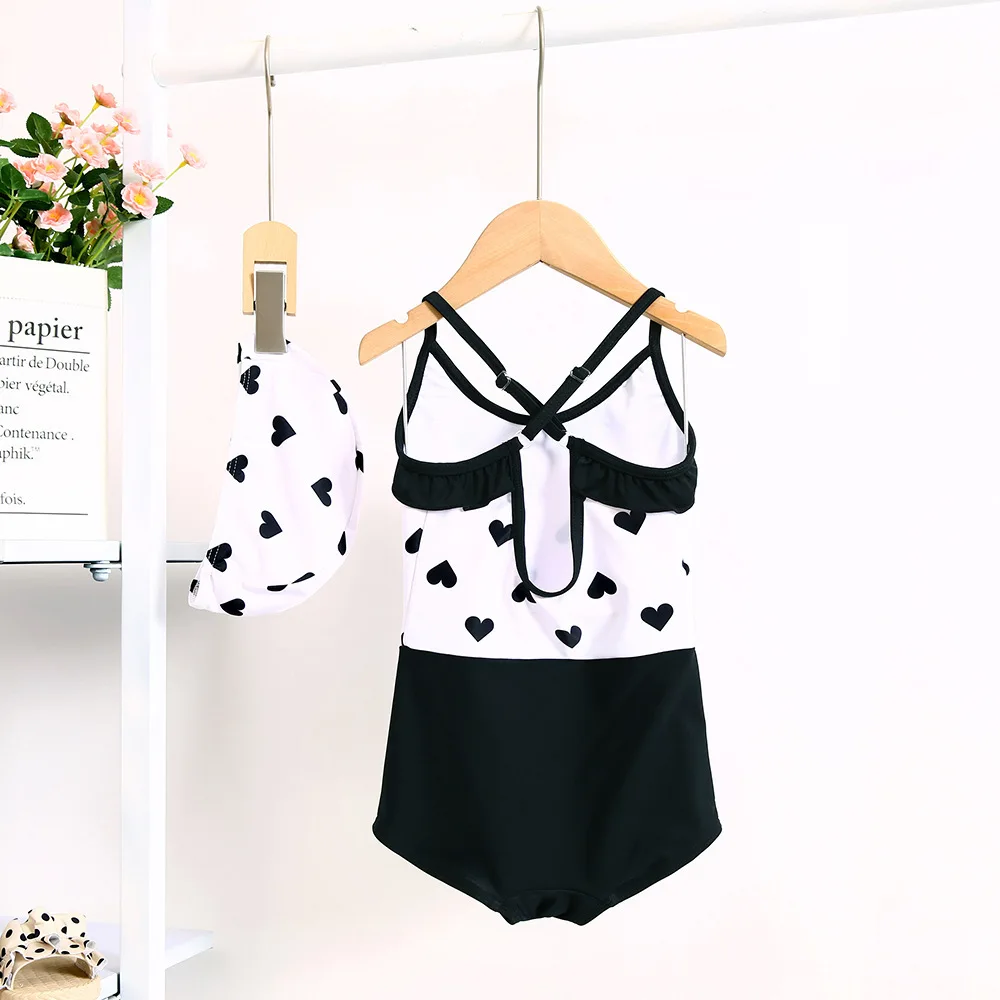 

Kids Swimsuit Girl One-piece Foreign Summer Princess Baby Swimsuit Cute Suspender Baby Girl Swimsuit