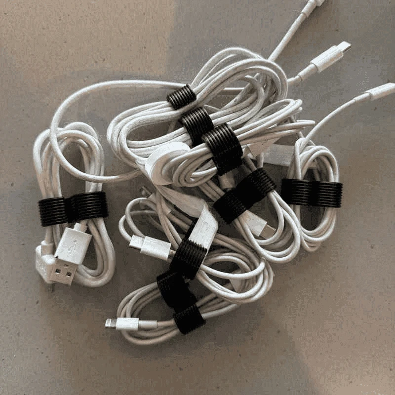Cable Organizer Wire Management System Desk Cord Holder for Home Office PC TV USB Charging Cords