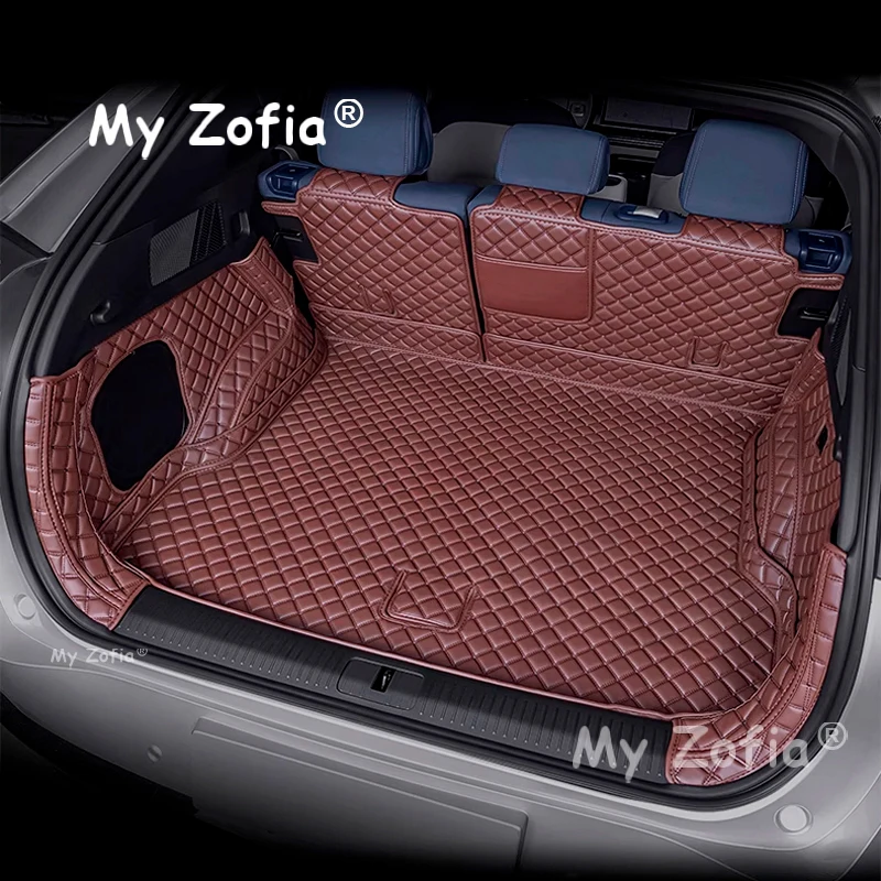 Car trunk mat For Xpeng G6 2024 2025 2026 Car Boot Mat Cargo Protection Leather Trunk Mat Interior Modification Accessories