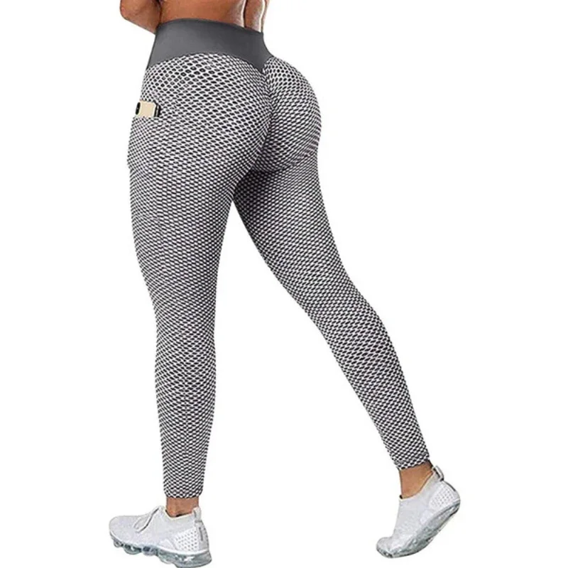 Leggings sexy aperti in cortch da donna cerniere nascoste tasche laterali elastiche crotcless pantaloni da palestra adatti alla caviglia mutandine