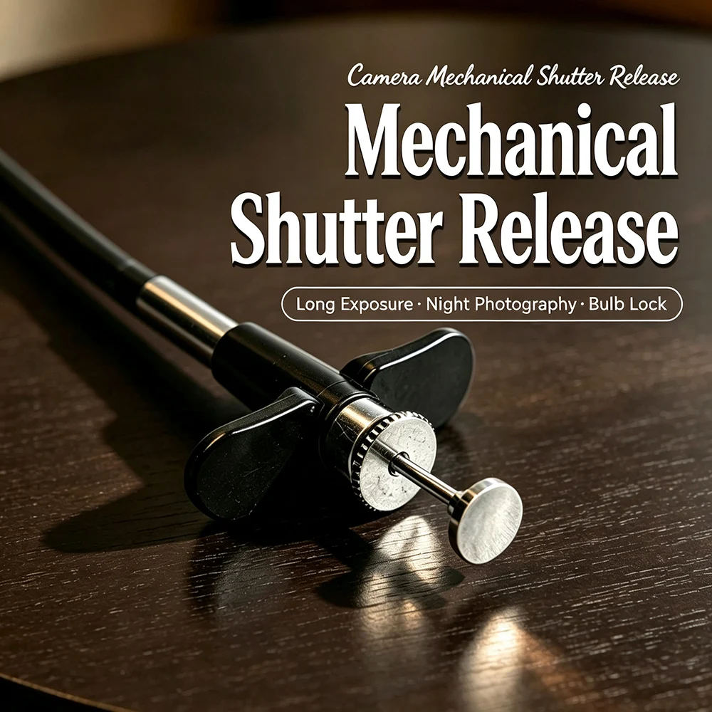 Mechanical Threaded Shutter Release Cable with Bulb Lock for Hasselblad 503CW 500C/M Fujifilm Nikon Zfc Large Format Film Camera