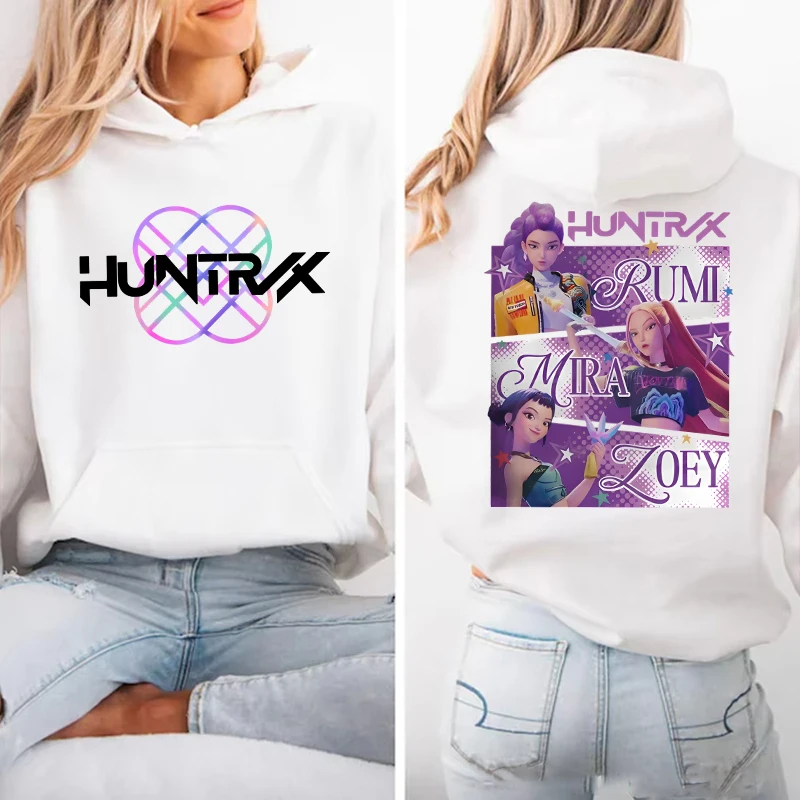 

Anime Kpop Demon Hunters Mira Rumi Zoey Printed Hoodies Women Men Autumn Winter Fashion Casual Long Sleeve Pullover Sweatshirts