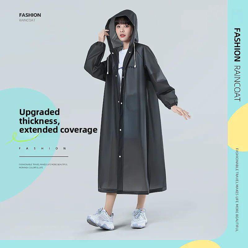 

Thiened Long Adult Raincoat Full Body Vehicle Women's Sle Rain Suit Men's Disposable Overcoat Waterproof Protection
