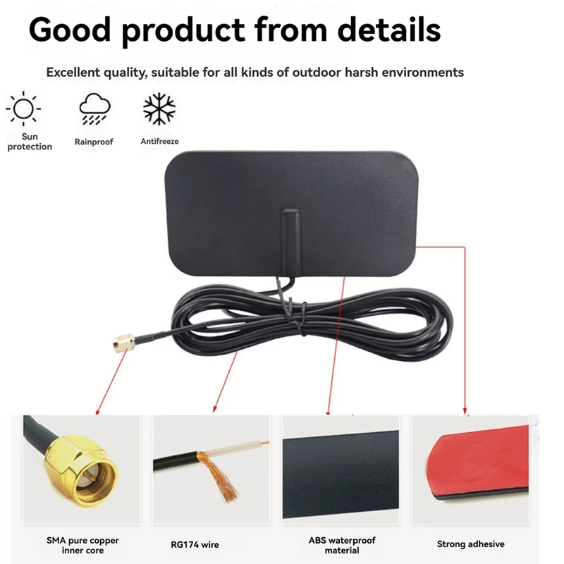 24-Hour Delivery 4G LTE Patch Antenna-SMA Male,700-2700Mhz Vehicle Router Signal Booster