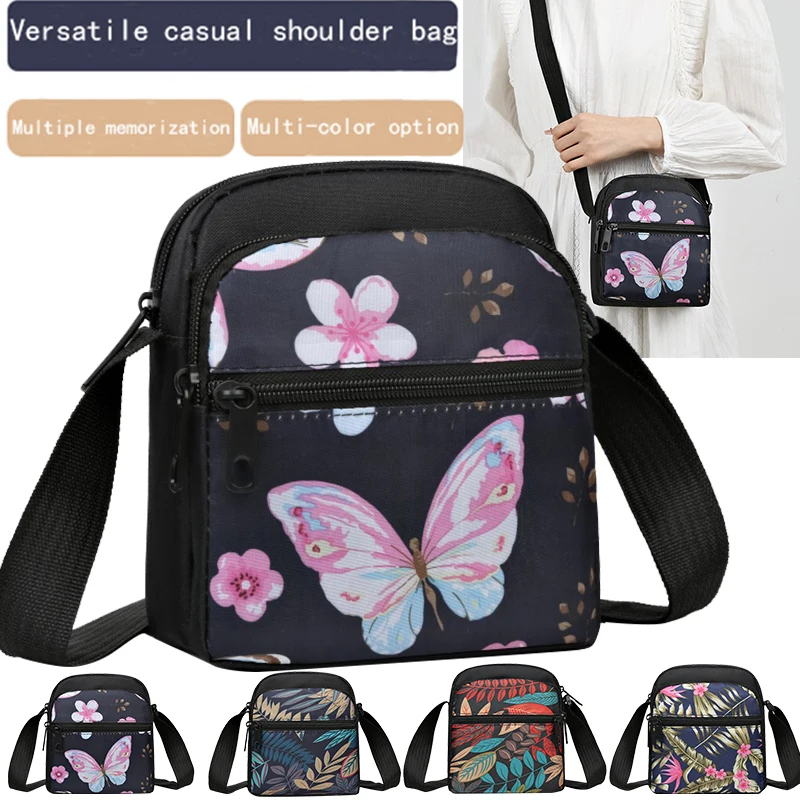 

Men's and women's cross-body phone bags, mini handbags, Korean-style vertical style, versatile single-shoulder canvas bags