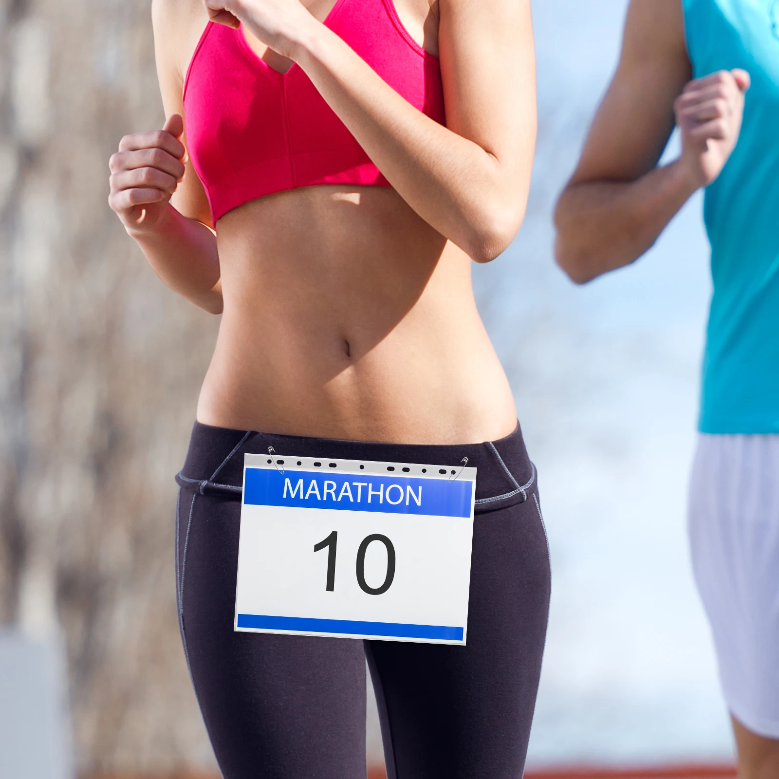 

100pcs Clear Number Bib Holder Waterproof Reusable Race Bib Display Bag For Running Sports Racing Event Team Competition