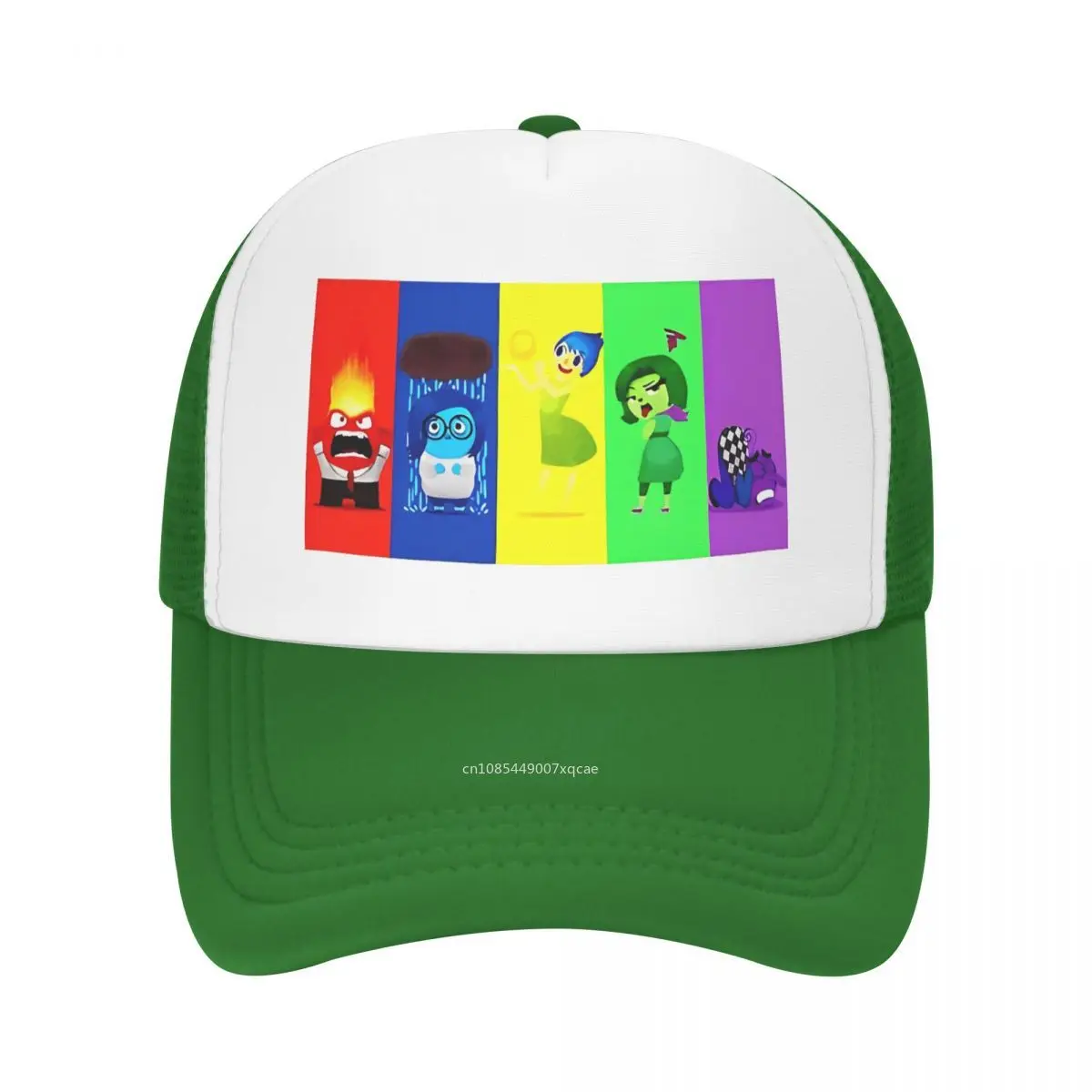 Inside Out Watercolor Mesh Baseball Caps Adult Sport Trucker Worker Hats Adjustable Polyester Sun Hats