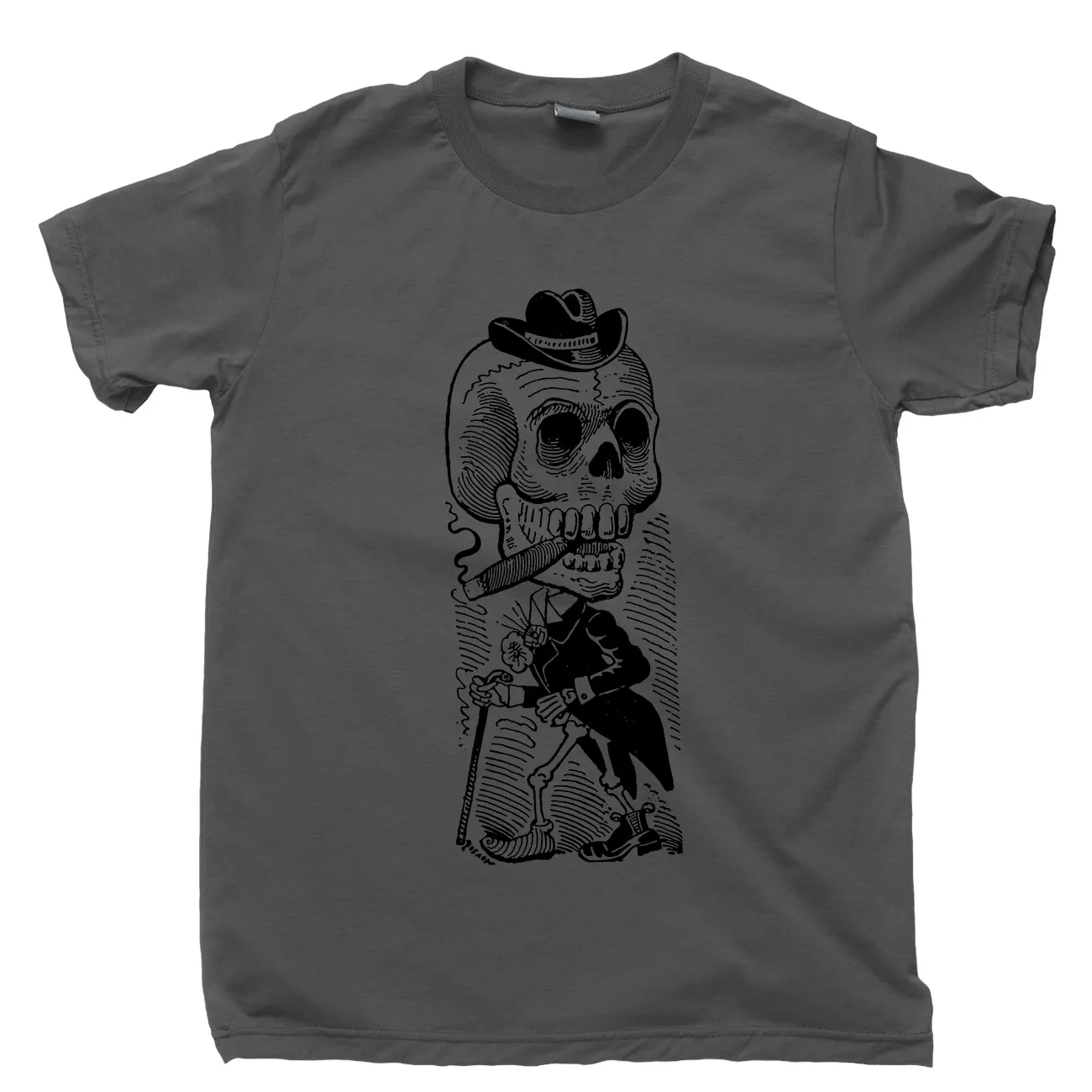 تي شيرت خوسيه غوادالوبي بوسادا يوم الموتى مارياشي الثورة المكسيكية الفنان تي شيرت #6