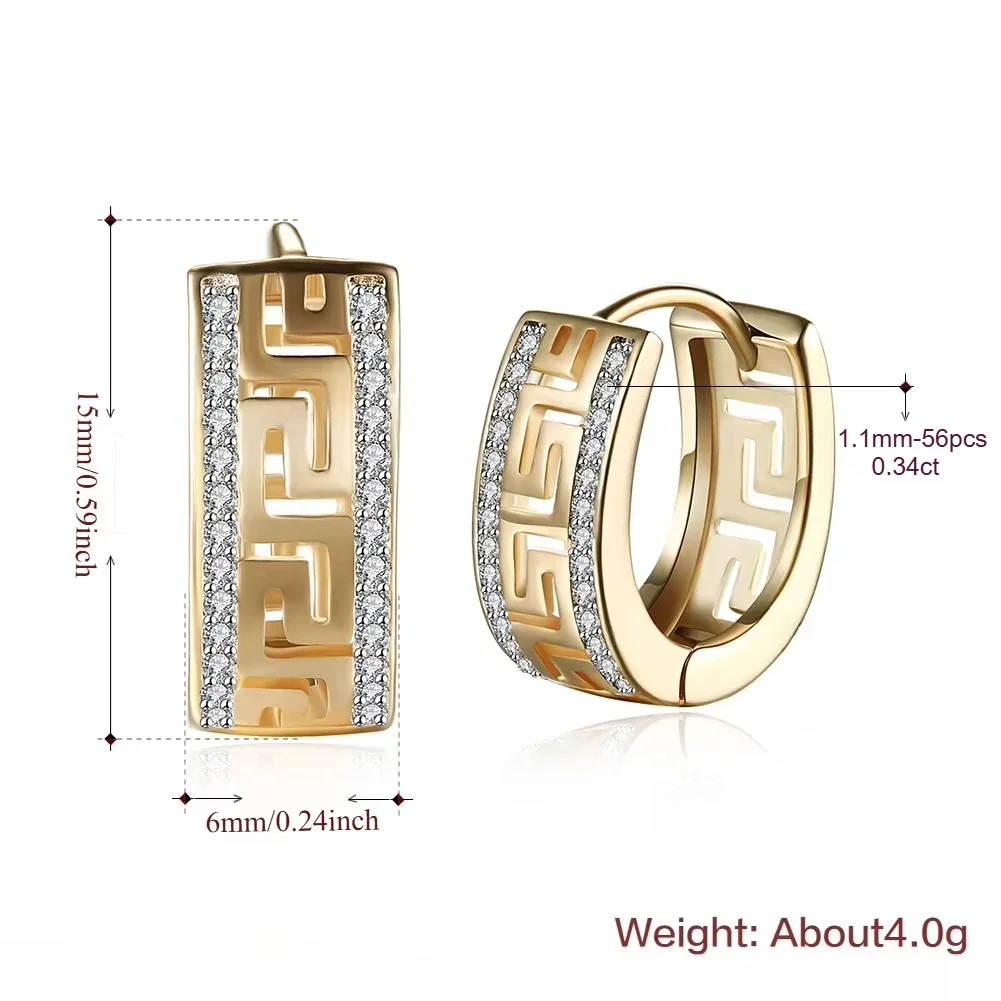 100% 925 Sterling Silver Real Moissanite Hoop Earrings Pass Diamond Tester  Zircon Bride Wedding Gemstone Earrings Jewelry Gift