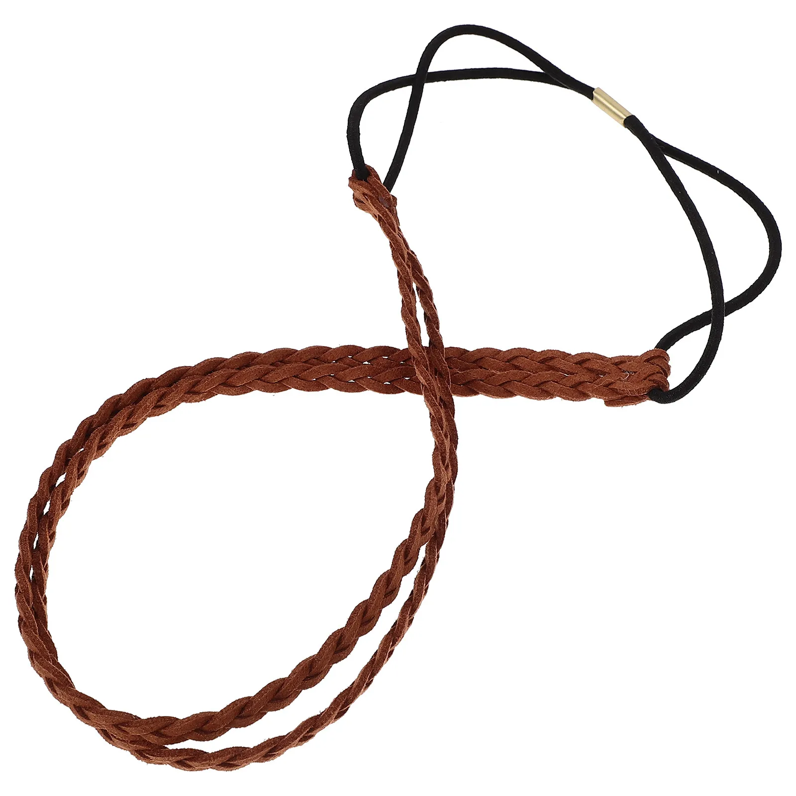 Candy Color Braided Headband – Hand-Woven Twisted Adjustable Suede Hair Band for Party, Wedding & Daily Wear