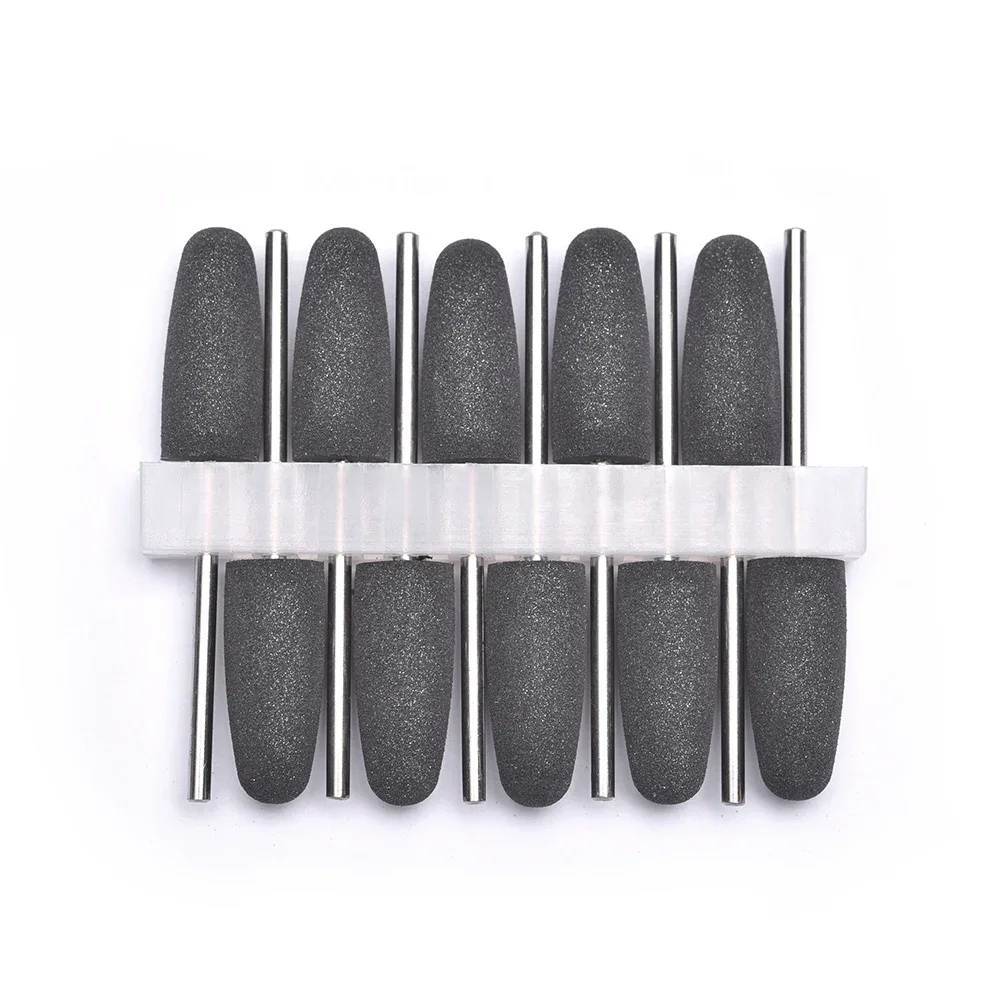 KADS 10Pcs Nail Drill Bit Rubber Silicone Milling Cutter Remover Cuticle Dead Skin Polisher Grinder Head  Mancure Pedicure Tools