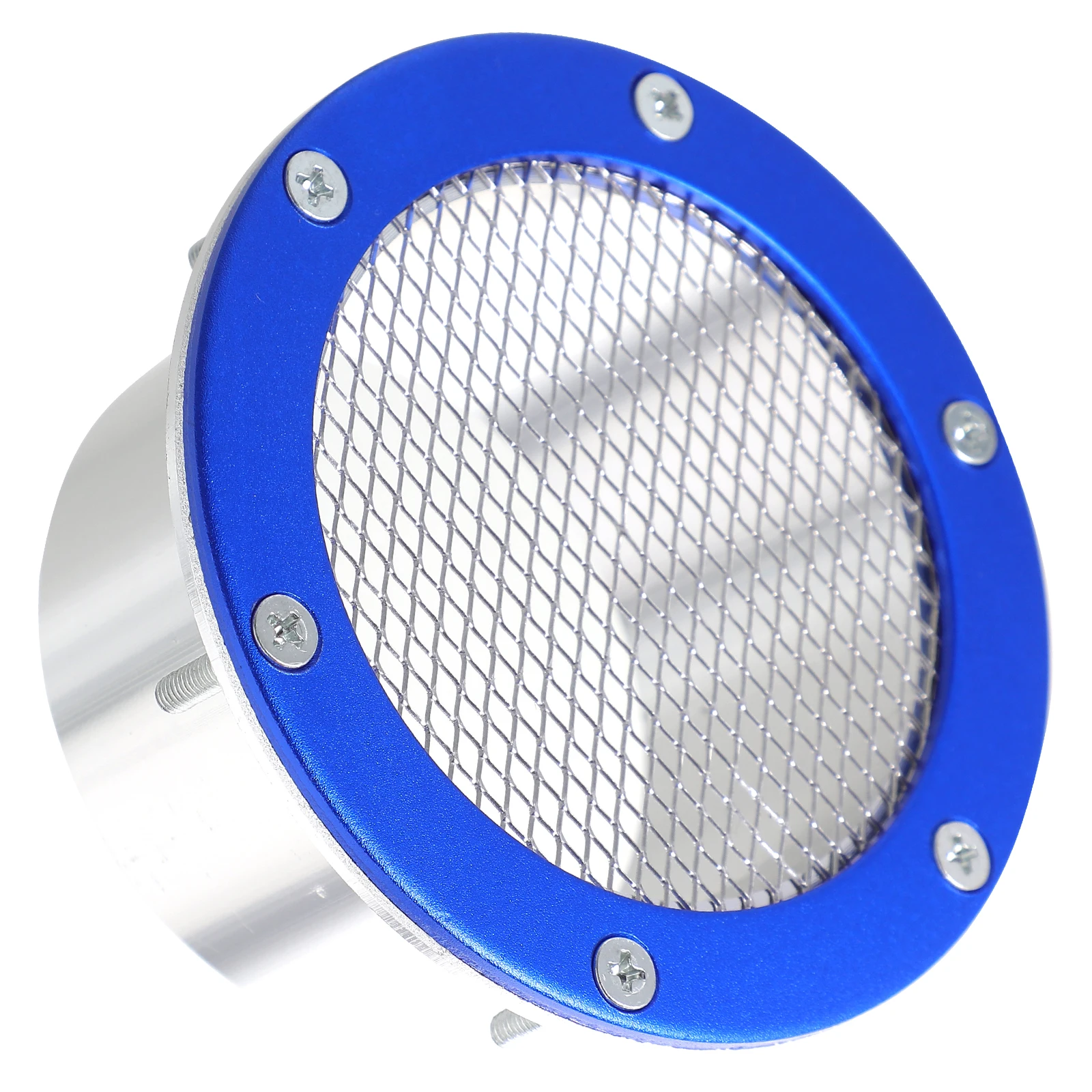 

Car Air Intake Pipe Blue Aluminum Vent Mesh Grille Bumper Cover Universal Modification Part Automotive Accessory Engine Piece