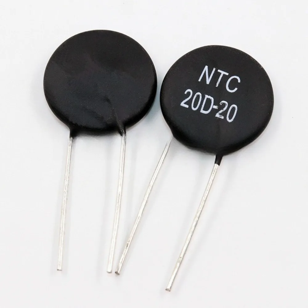 Termistore NTC 20D-20 10 pezzi 20mm 20 Ohm Limitatore di corrente di spunto Soppressore di sovratensioni ad alta potenza per circuito di avviamento del motore di alimentazione