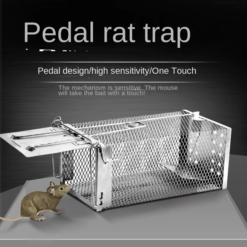 Rat Trap Steel No Kill Live Catch With Air Holes Mice Trap Effective Sanitary Safe Mouse Cage Hamsters Chipmunks Live Rodent