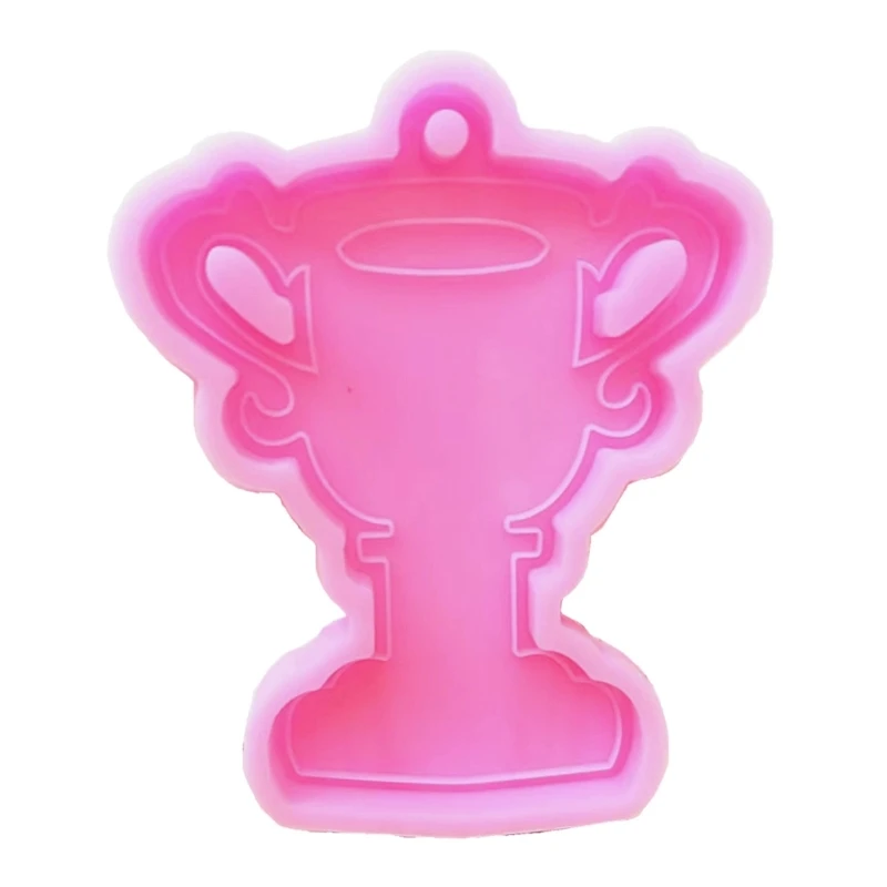 

Silicone Resin Keychain Mold Jewelry Pendant Casting Mold DIY Epoxy Keychain Mold with Hanging Hole Earrings Mold