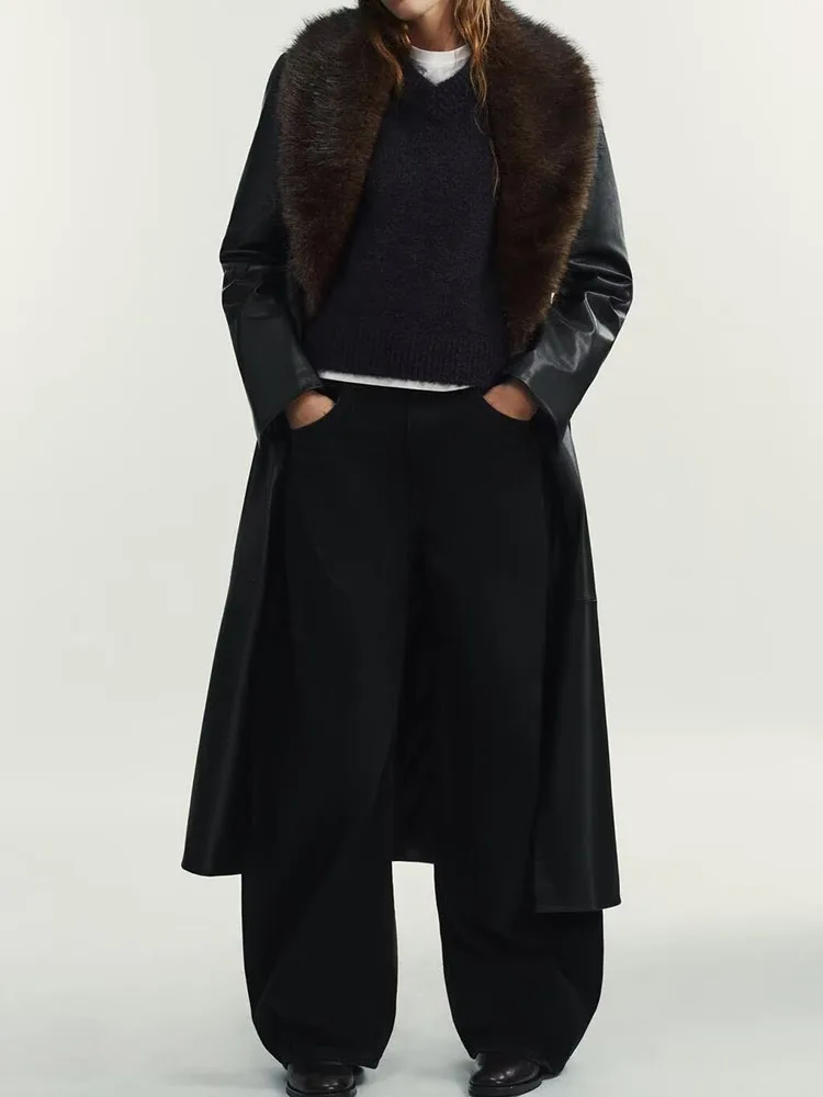 

High-End Artificial Fur Coat New Arrival Winter Women's Outerwear Commute Sle Other 00% Material Conent